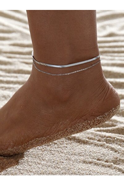 VEYA An elegant anklet with a hollow design in the shape of a four-leaf leaf,...