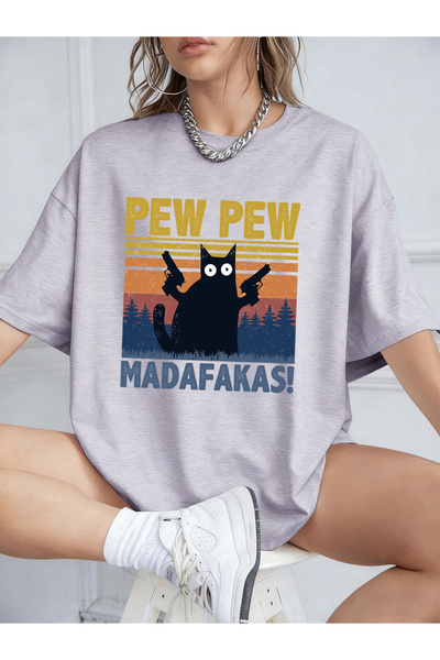 NOISSEY مجموعة تي شيرتات نسائية بطباعة Urban Pop Graphic، كود 5606