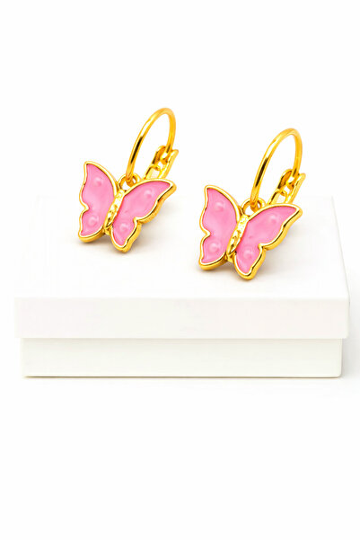 MakeWell Butterfly Design Zircon Stone Clip-On Earrings for Pierced Ears