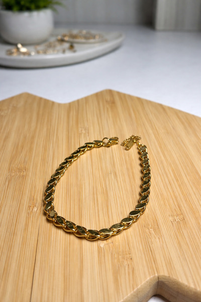 BERF JEWELLERY الشعير نموذج سوار الذهب
