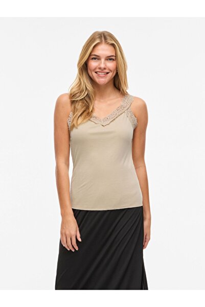 VILA Top VISIA V-Ausschnitt