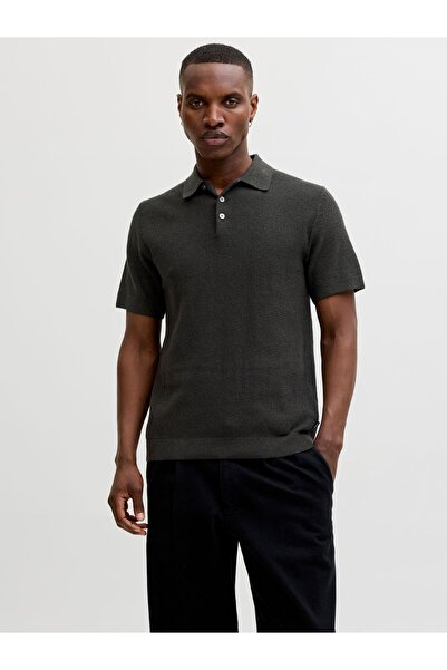Jack & Jones Gestricktes Polo Einfarbig Gestricktes Polo