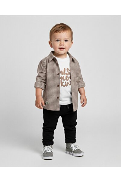 VEGAMOD Festive Baby Boy Shirt J Jogger Pants with Pants, Stylish Triple Set ...