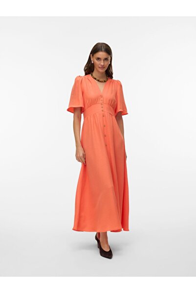 Vero Moda Kleid VMMELANEY Langes Kleid
