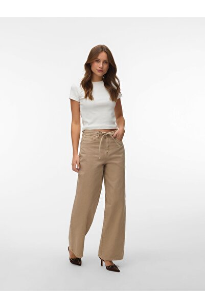 Vero Moda Weit geschnitten VMWIEN Mid Rise Weiter Beinschnitt Jeans