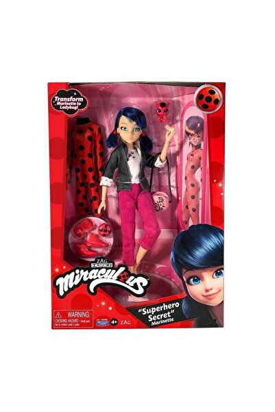 Miraculous Marinette doll, with change of clothes, 30 cm