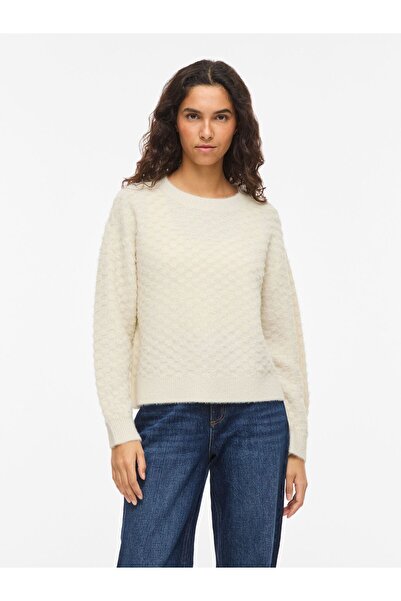 VILA Strickpullover VIDEBS Rundhals