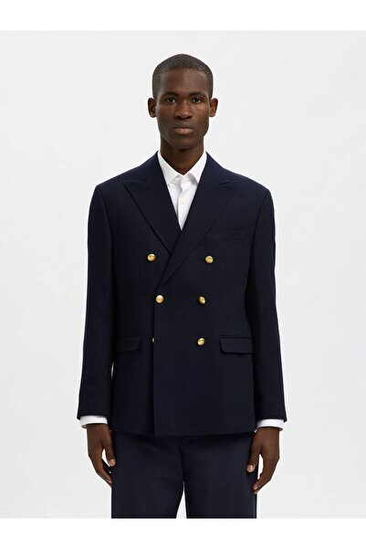 SELECTED Zweireihiger Blazer Woll