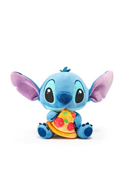 Disney Stitch plush toy with a pizza, 25 cm