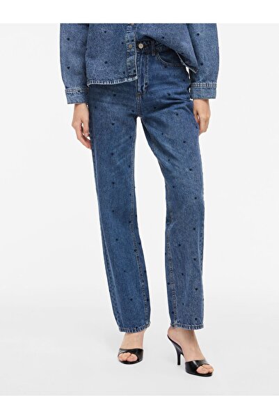 VILA Straight Fit Jeans VIKELLY Hohe Taille