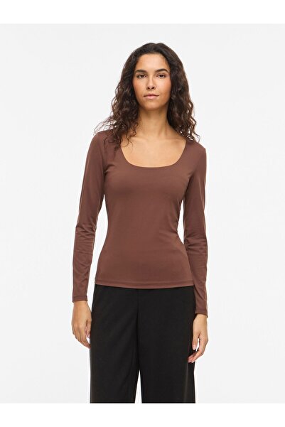 VILA Oberteil mit langen Ärmeln VIKENZA Basic