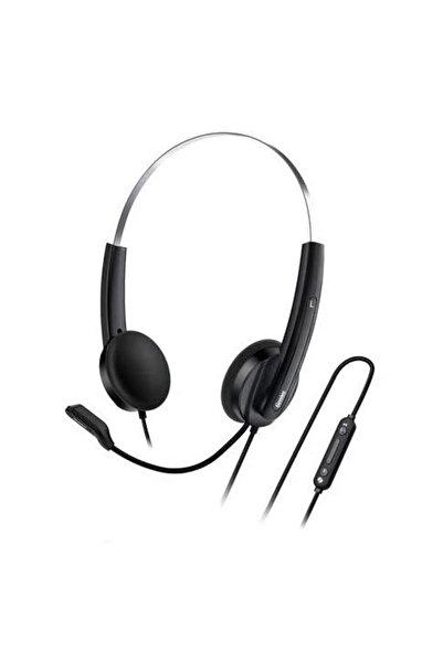 GENIUS Headset with microphone HS-220U, USB-C (Black)