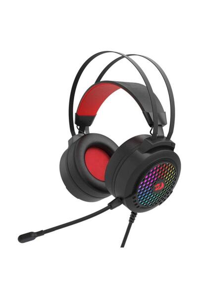 REDRAGON Carmen gaming headset, RGB lighting, Wired, 3.5mm jack (Red/Black)