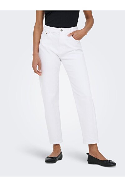 ONLY Straight-Fit jeans ONLEMEL Hohe Taille Gerade geschnitten Jeans