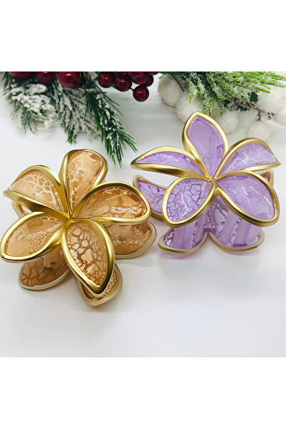 İnDerin Zlatna Sa deznom šarena lotus kopča ženska zaklopka velika veličina A...