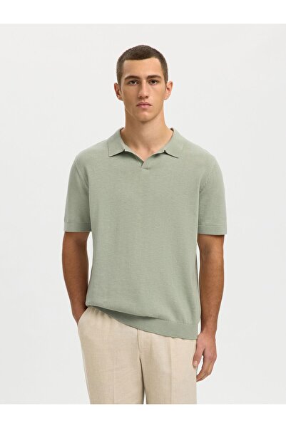 SELECTED Polohemd aus Strick Kurzarm