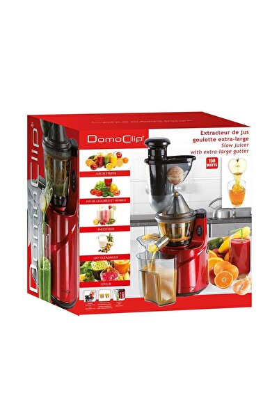 DomoClip Fruit and vegetable juicer DOP138, 150 W, slow juicer