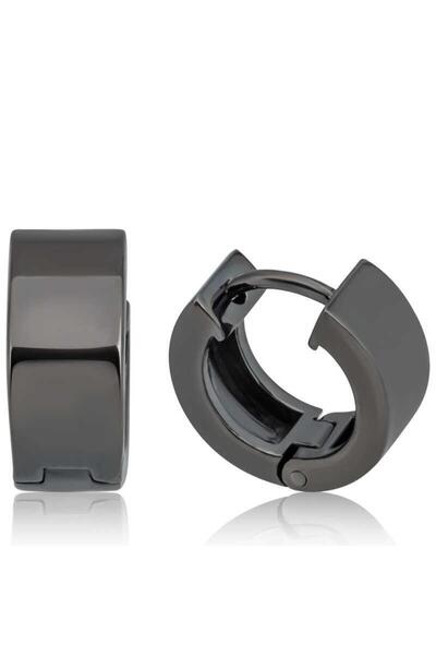 Inure Jewelry Silver Hoop Men's Earrings