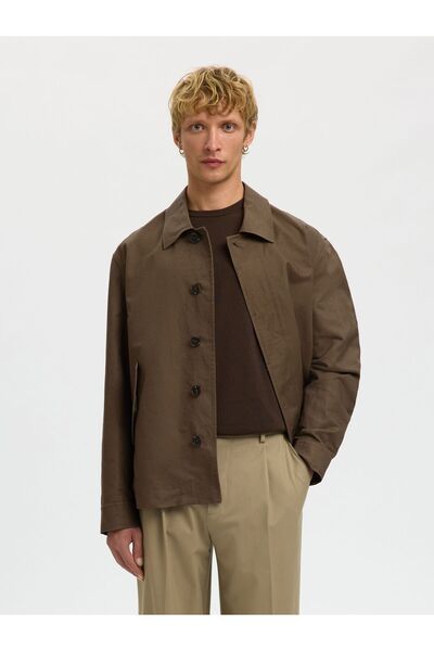 SELECTED Jacke Leinenmix