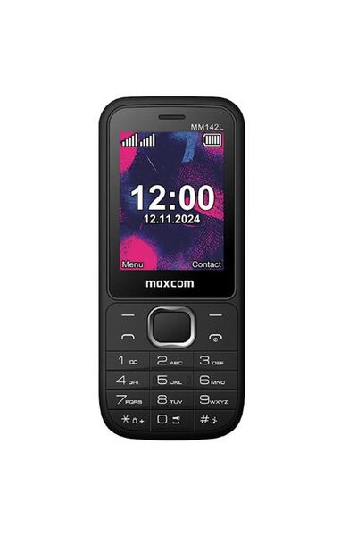 MAXCOM Telefon mobil Classic MM142L, 2.4", VGA, Dual SIM, 2G (Negru)
