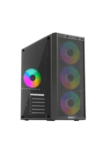 OptimX Carcasa Prime 3, iluminare RGB, Middle Tower, Fara sursa (Negru)