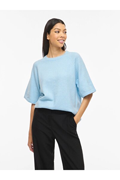 VILA Strickoberteil VILIGA Kurzärmeliges