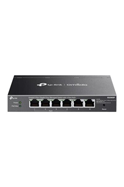 TP-LINK Omada ES206GP Switch, 6 Ports, Gigabit, (4 PoE+)