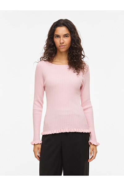 VILA Strickoberteil VIBELIA U-Boot-Ausschnitt