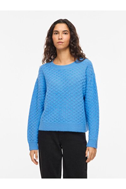 VILA Strickpullover VIDEBS Rundhals