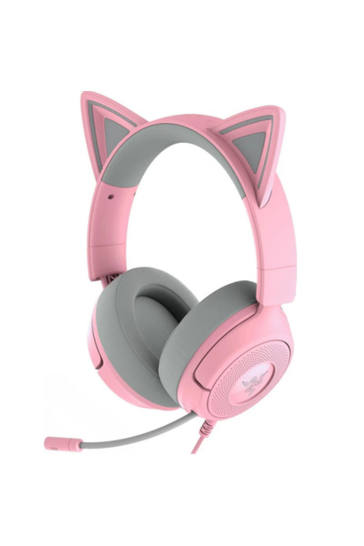 RAZER Casti Gaming Kraken Kitty V3 X, Wired, Jack 3.5 mm (Gri/Roz)