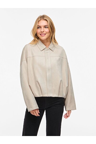 VILA Bomberjacke VIVIRAL Geknöpfte