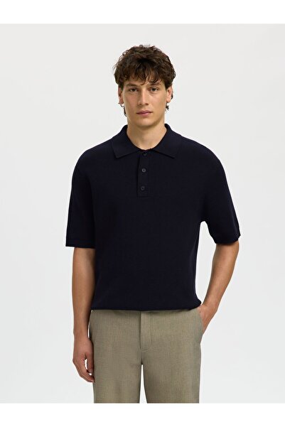 SELECTED Polohemd aus Strick Relaxed Fit