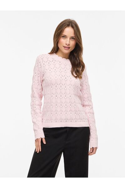 VILA Strickpullover VILOWEN Pointelle