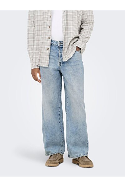 Only & Sons Jeans mit weitem Bein ONSREMI Mid Rise Weiter Beinschnitt Jeans