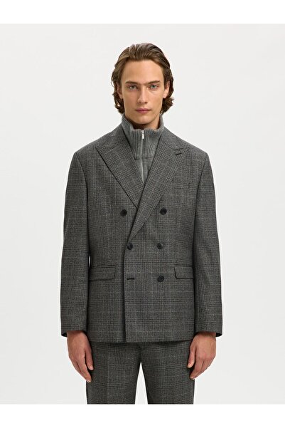 SELECTED Zweireihiger Blazer 100% Woll