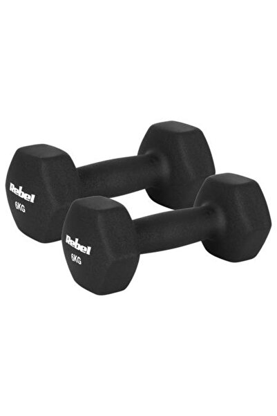 Rebel Set gantere Active RBA-2330-6, 2 x 6kg, fonta si invelis de neopren (Ne...