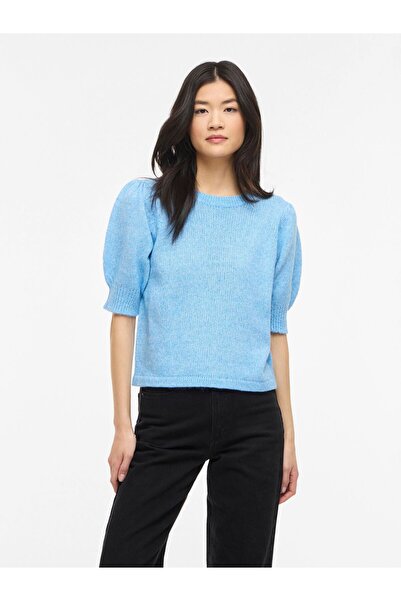 VILA Strickoberteil VIBIBBI Kurzärmeliges