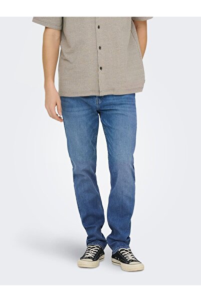 Only & Sons Relaxed Fit Jeans ONSYOKE Mittlere Taille Verjüngt Jeans