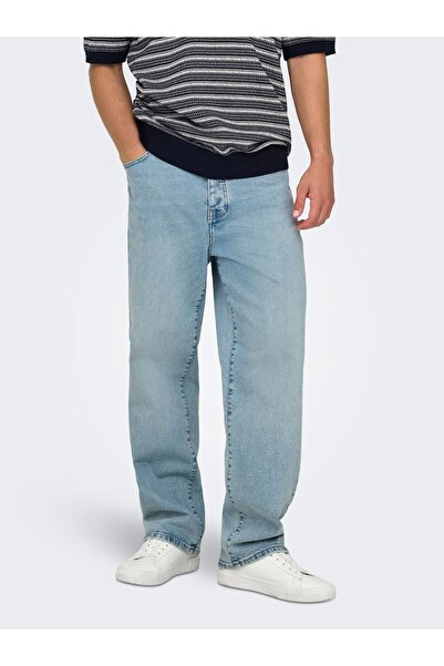Only & Sons Locker geschnitten ONSFADE Mid Rise Locker geschnitten Jeans