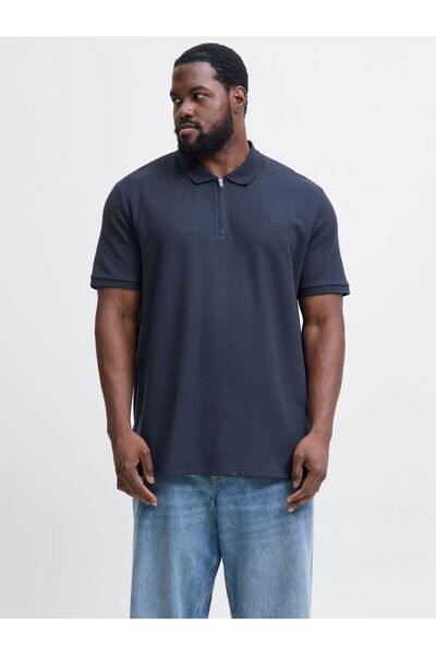 Jack & Jones Plus Poloshirt Plus Size Einfarbig Poloshirt