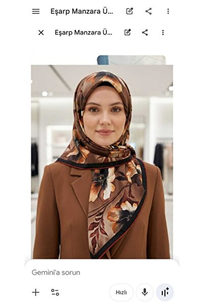 Elizan iç giyim Picasso Dijital El Dikişli Perla Eşarp