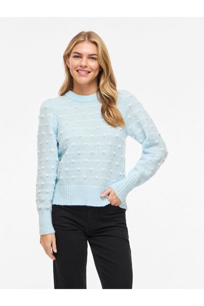 VILA Strickpullover VIDOTTIE Rundhals