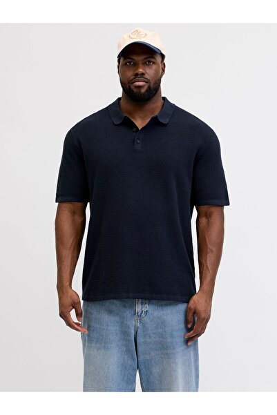 Jack & Jones Plus Gestricktes Polo Plus Size Gestricktes Polo
