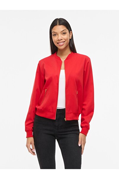 VILA Bomberjacke VIBUBBLE Reißverschluss