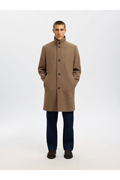 SELECTED Mantel aus Wollmix Langer