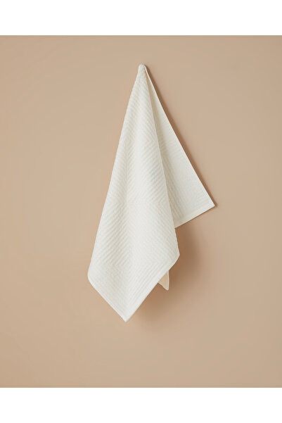 English Home Frame Cotton Face Towel 50X70 cm White