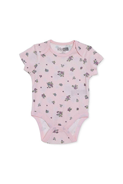 ebebek Hello Baby HelloBaby Kız Bebek Body Çiçek Baskılı Çıtçıtlı Zarf Yaka K...