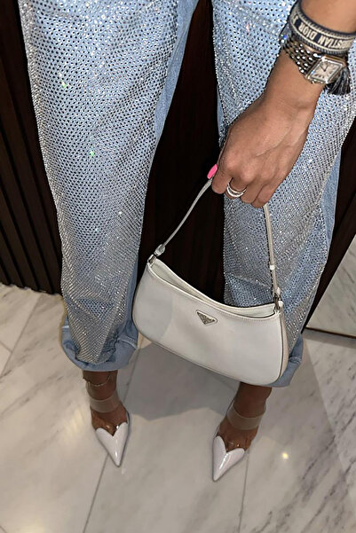 TrendyAnka Lady White Patent Leather Transparent Heart Model 8 cm Pointed Toe...