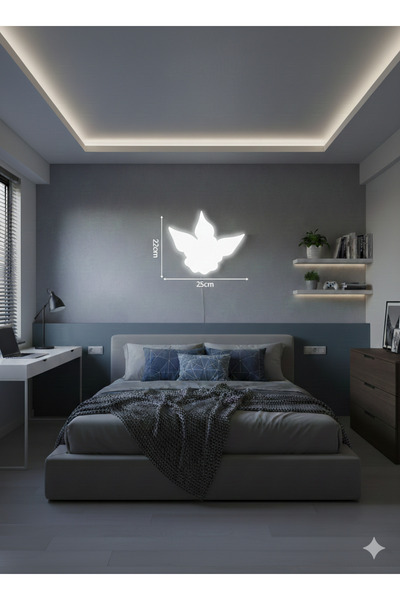 Sun Aplik مصباح حائط LED على شكل طائر 22x25x5