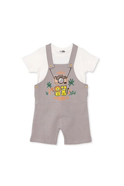 ebebek Hello Baby HelloBaby Erkek Bebek Şort Salopet-Tshirt Düğmeli Bisiklet ...